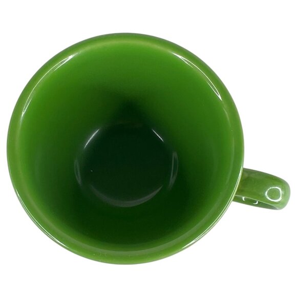 Fiesta Homer Laughlin Shamrock Green Teacup & Saucer Set Fiesraware Coffee Cup - Picture 7 of 9